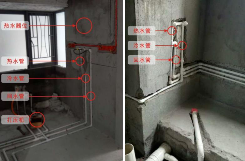 家裝循環(huán)水水管實(shí)拍圖，看整體布局方式是怎樣的？
